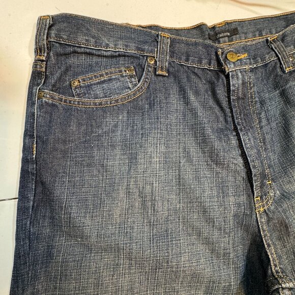 Claiborne Bootcut Jeans Men 40x32 Blue Dark Wash Straight Fit - Picture 3 of 13